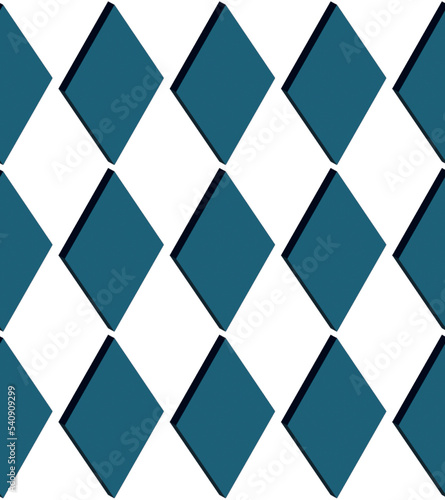 New York Fashion Week Autumn Winter 3D Seamless Pattern Diamond