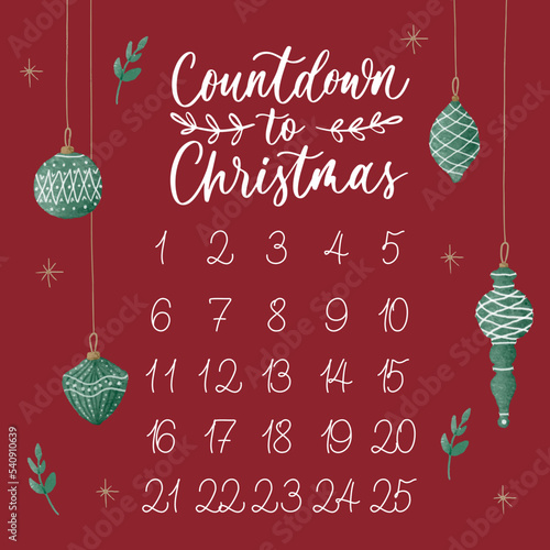 Countdown to Christmas Advent Calendar. Day 25.