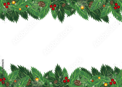 クリスマス　フレーム枠 背景