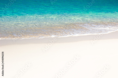 Soft wave of turquoise sea water