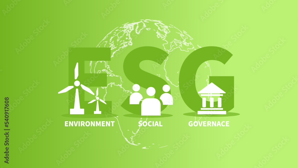 ESG concept icon for business and organization, Environment, Social ...