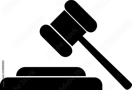 Gavel icon vector. Hammer symbol vector on white background