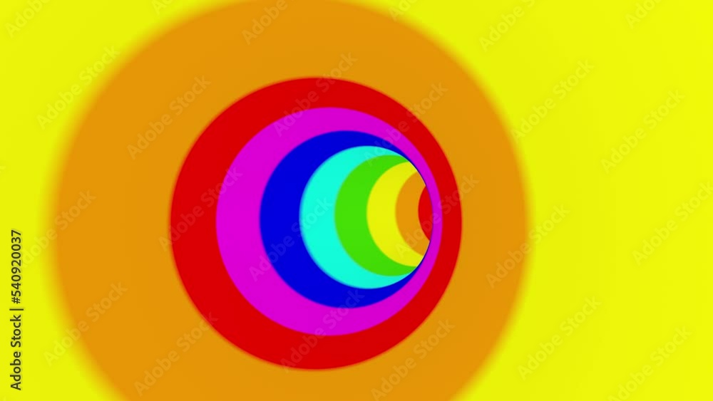 Rainbow colored round tunnel intro able to loop seamless 4k Rainbow colored round tunnel intro able to loop seamless 4k