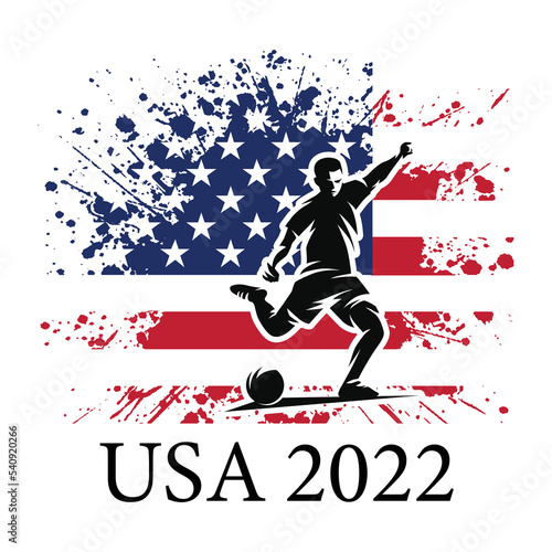 USA 2022 FIFA world cup shirt print template