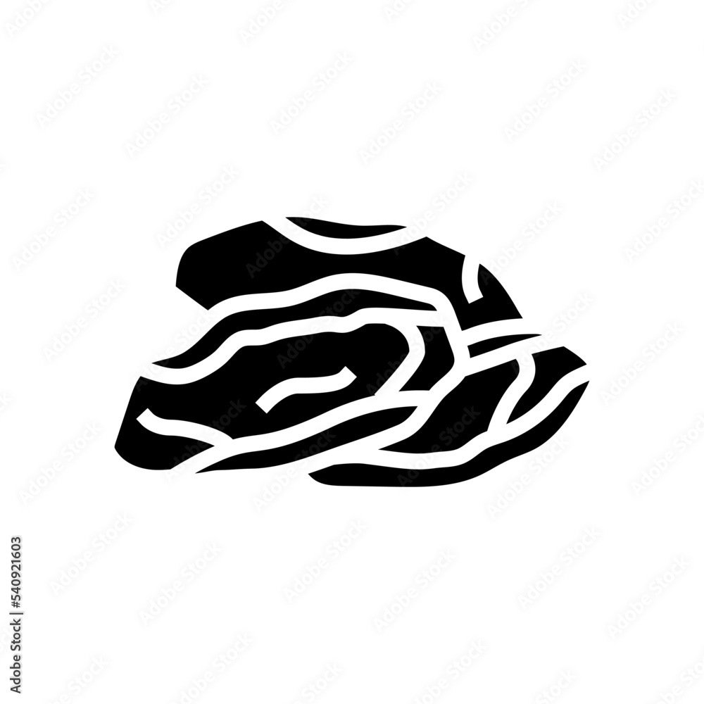 mango dried fruit glyph icon vector. mango dried fruit sign. isolated symbol illustration mango dried fruit glyph icon vector. mango dried fruit sign. isolated symbol illustration