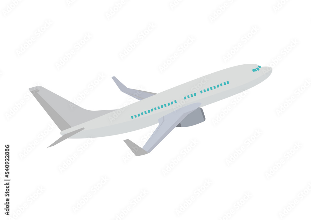 Clipart Airplane isolated on white background. Vector airplane