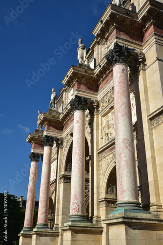 Arc de triomphe du Carrousel à Paris. France photo