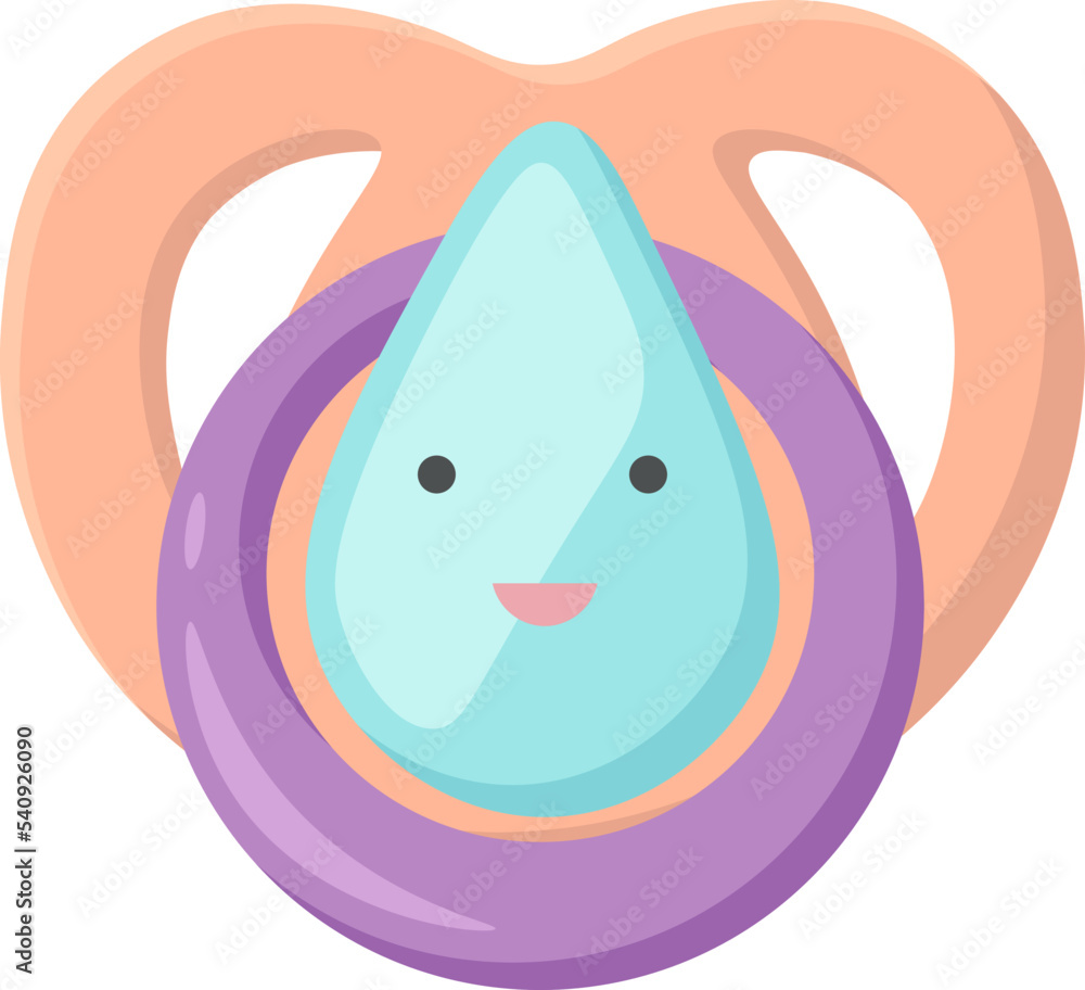 Baby drop pacifier Vector illustration Baby drop pacifier Vector illustration