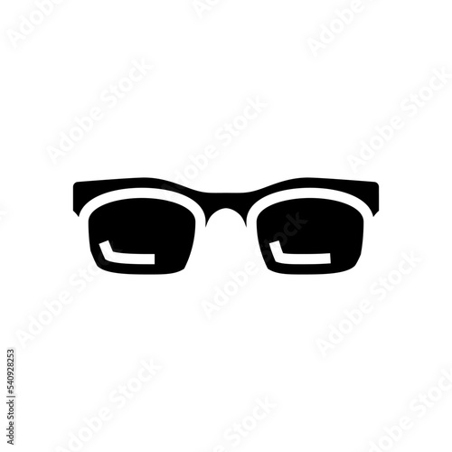 stylish glasses frame glyph icon vector. stylish glasses frame sign. isolated symbol illustration