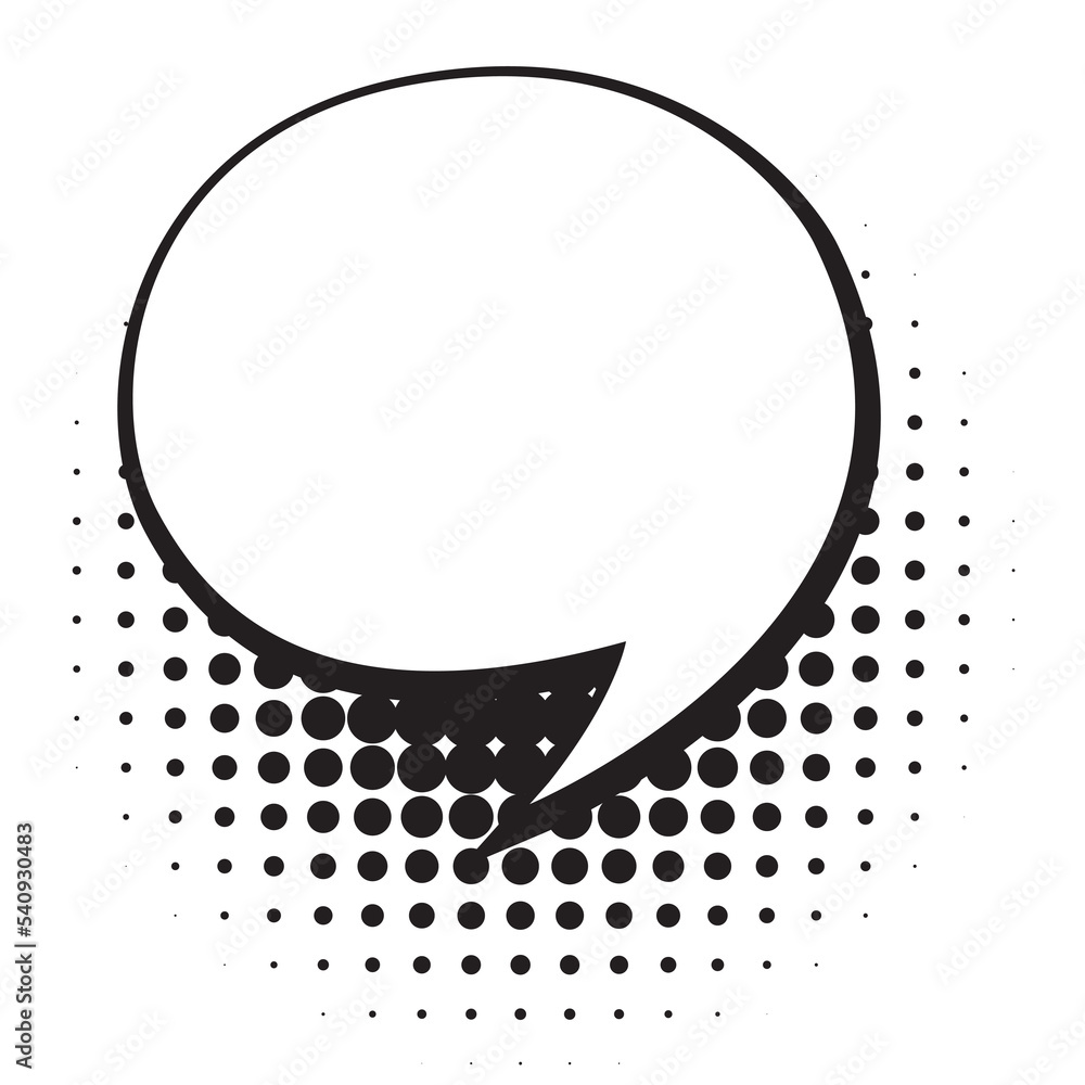 Retro comic speech bubble Retro comic speech bubble