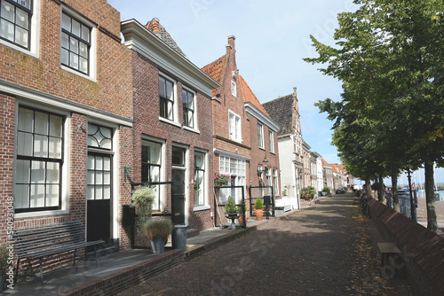 Traditional houses in Medemblik in Noord-Holland