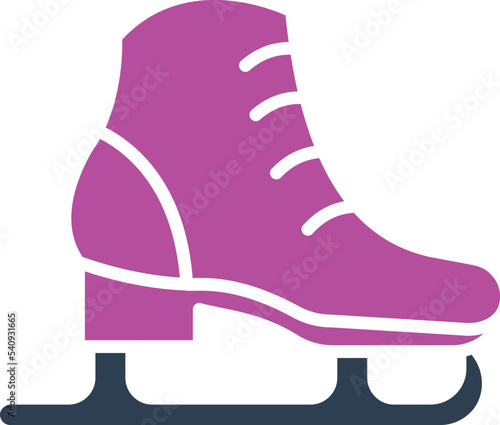 Skating shoes Vector Icon which is suitable for commercial work and easily modify or edit it

