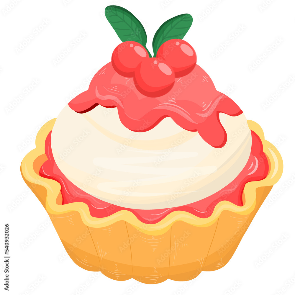 cupcake strawberry with cream cupcake strawberry with cream