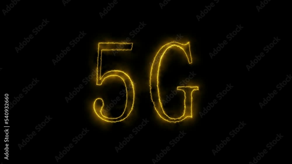 5G technology yellow color smoke and mobile communication 5G technology yellow color smoke and mobile communication
