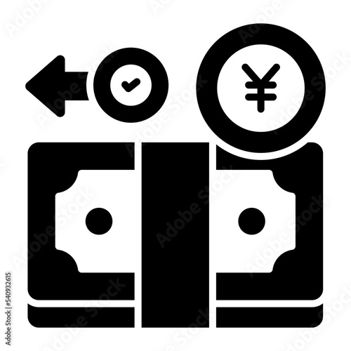 Finance, Transaction, Money Transfer, Premium quality vector illustration concept. Glyph icon symbol.