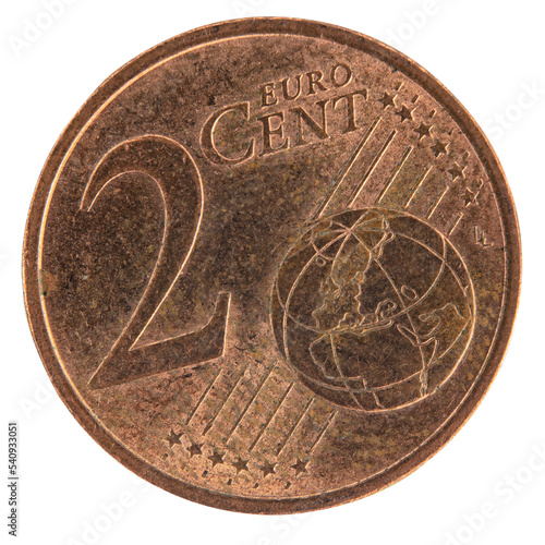 pièce de 2 centimes d' euro photo