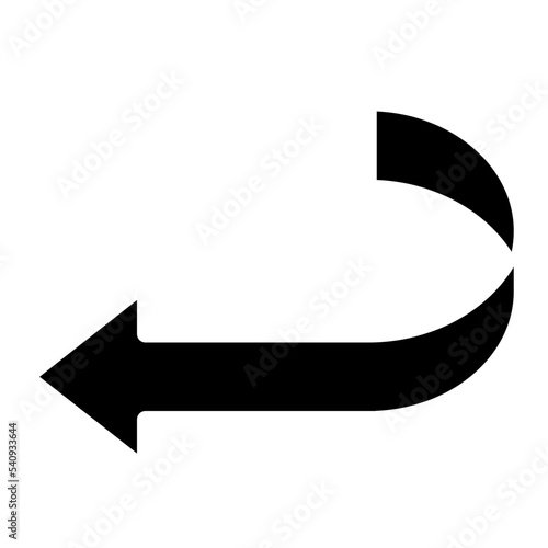 turn left arrow