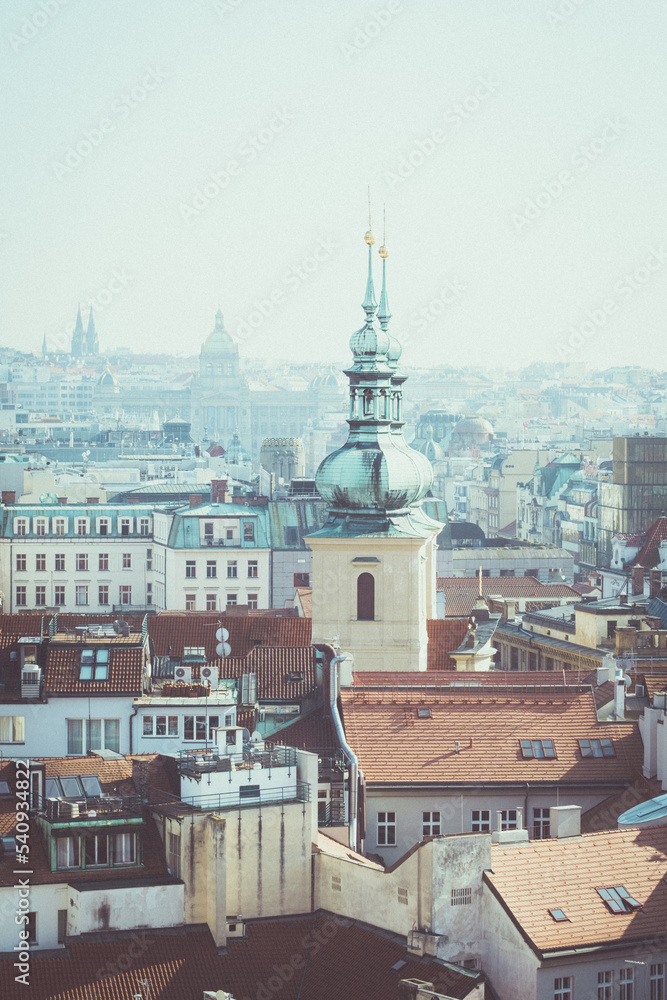 Obraz premium The View From The Old Town Clock Tower In Prague