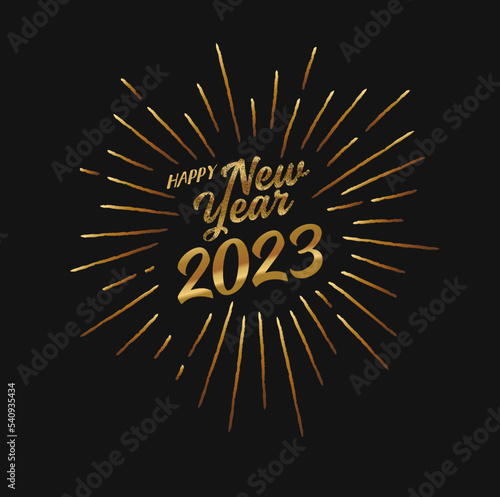 happy new year 2023 banner, poster, calendar, social media