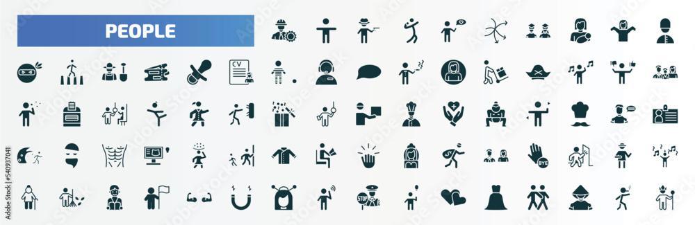 people filled icons set. flat icons such as constructor, man thinking about love, queens guard, baby pacifier, preference, curier, goodbye, landkeeper, japanese geisha, bride dress glyph icons. people filled icons set. flat icons such as constructor, man thinking about love, queens guard, baby pacifier, preference, curier, goodbye, landkeeper, japanese geisha, bride dress glyph icons.