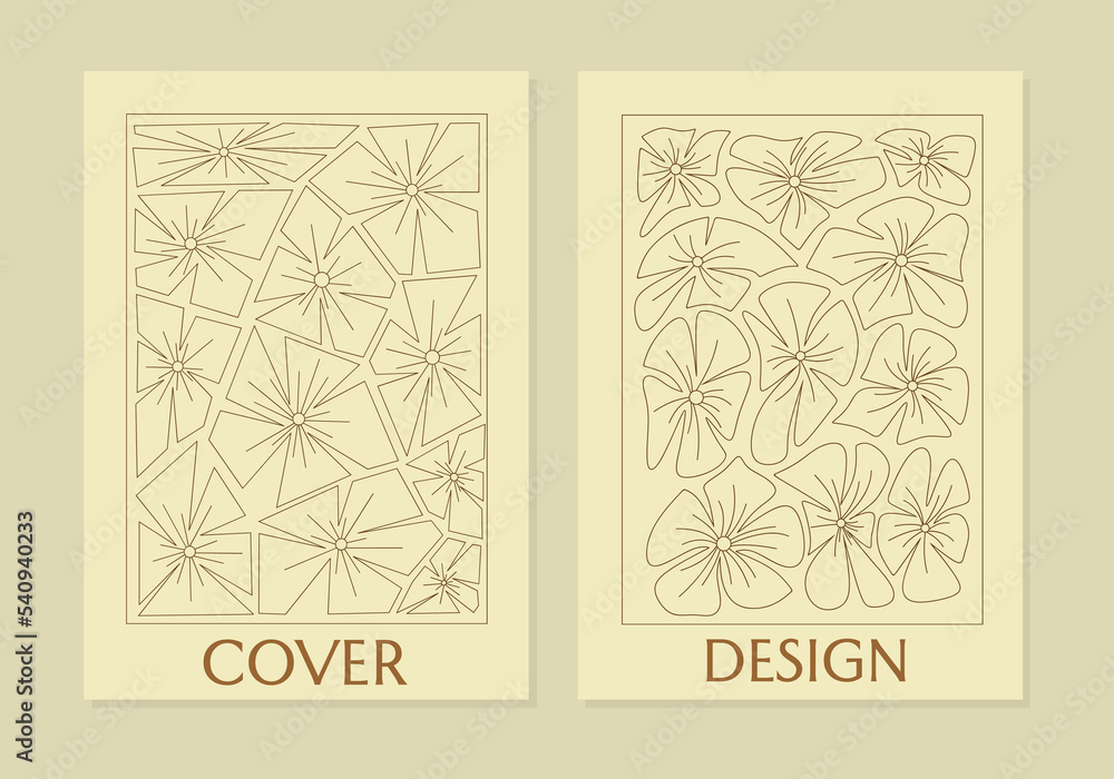 set of notebook templates with floral line art patterns. beautiful design for notebooks, planners, brochures, books, catalogs set of notebook templates with floral line art patterns. beautiful design for notebooks, planners, brochures, books, catalogs