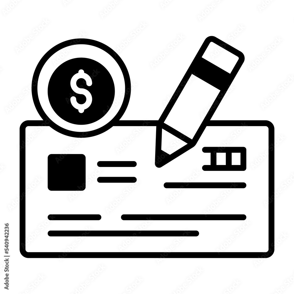 Cheque, Transparent Cheque, Premium quality vector illustration concept. Mixed icon symbol.