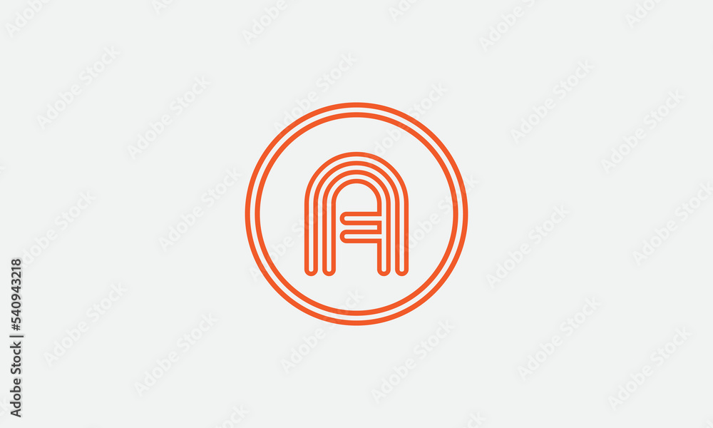 Circle and line logo vector with circle and unique 2d flat icon symbol for brand and business logo letters and alphabets Circle and line logo vector with circle and unique 2d flat icon symbol for brand and business logo letters and alphabets