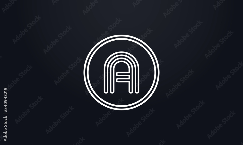 Circle and line logo vector with circle and unique 2d flat icon symbol for brand and business logo letters and alphabets Circle and line logo vector with circle and unique 2d flat icon symbol for brand and business logo letters and alphabets