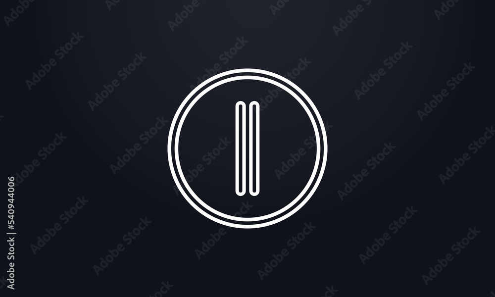Circle and line logo vector with circle and unique 2d flat icon symbol for brand and business logo letters and alphabets Circle and line logo vector with circle and unique 2d flat icon symbol for brand and business logo letters and alphabets