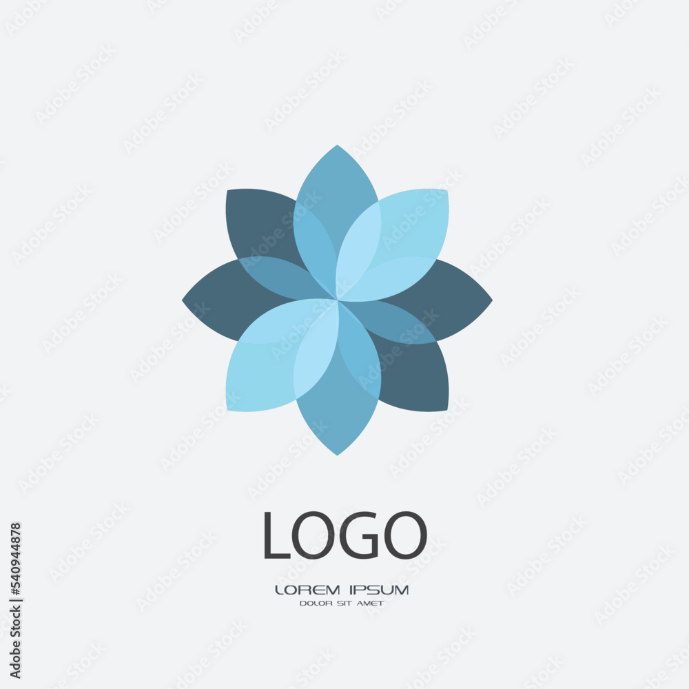 abstract flower logo abstract flower logo