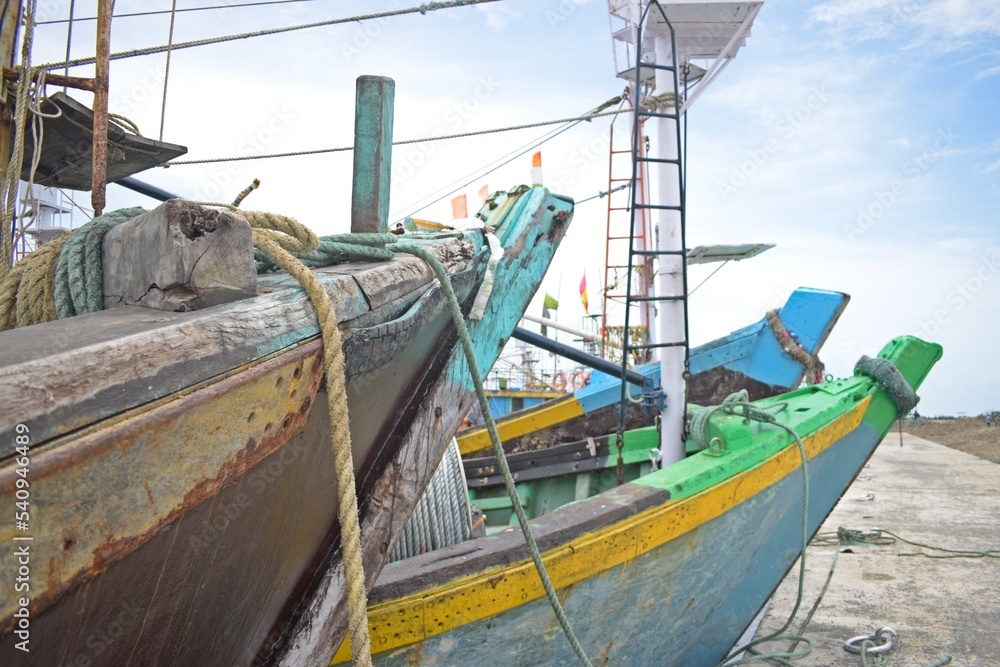 fishing boats in port