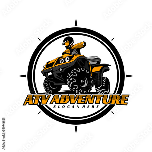 ATV SPORTS ILLUSTRATION DESIGN LOGO ICON VECTOR