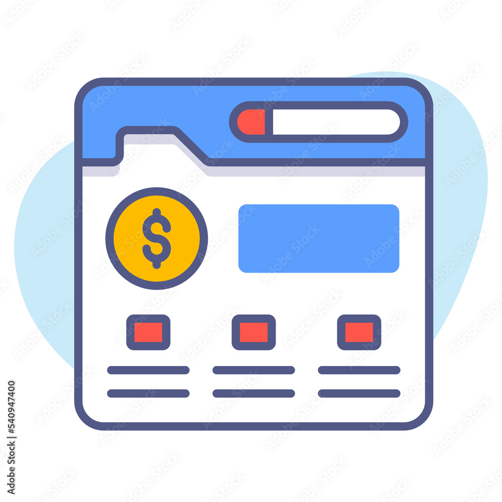 Bank deposit and money, Savings Account online banking web page business financial management, flat line icon symbol. Bank deposit and money, Savings Account online banking web page business financial management, flat line icon symbol.