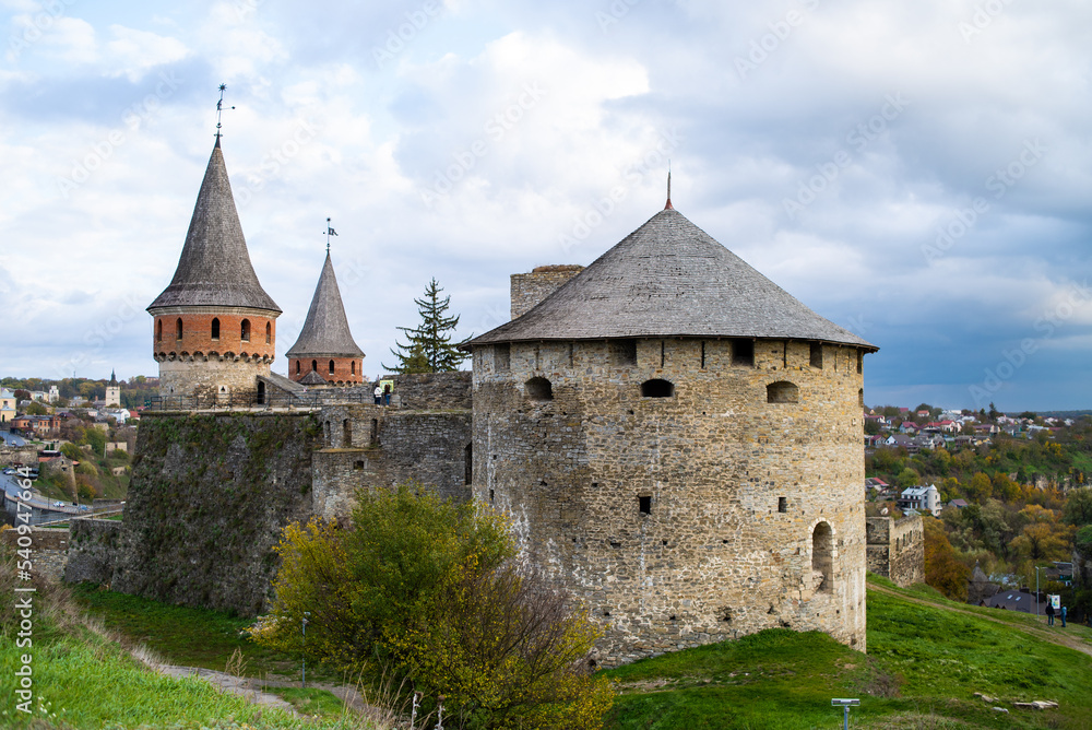 Medieval European castle, defensive building