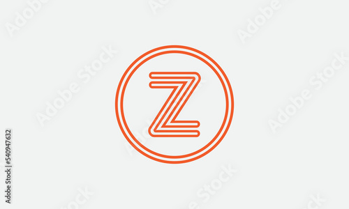 Circle and line logo vector with circle and unique 2d flat icon symbol for brand and business logo letters and alphabets