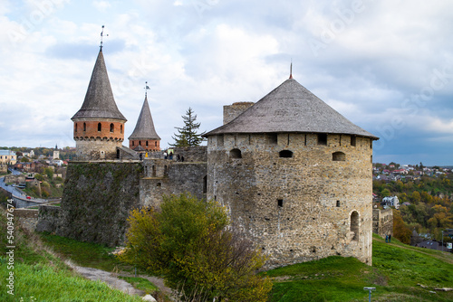 Old medieval European castle Kamianets
