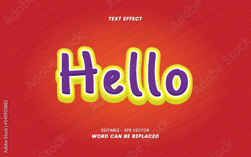 Hello Text - Editable 3D Text Effect