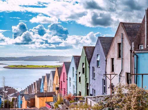 Häuserreihe in Cobh/Irland