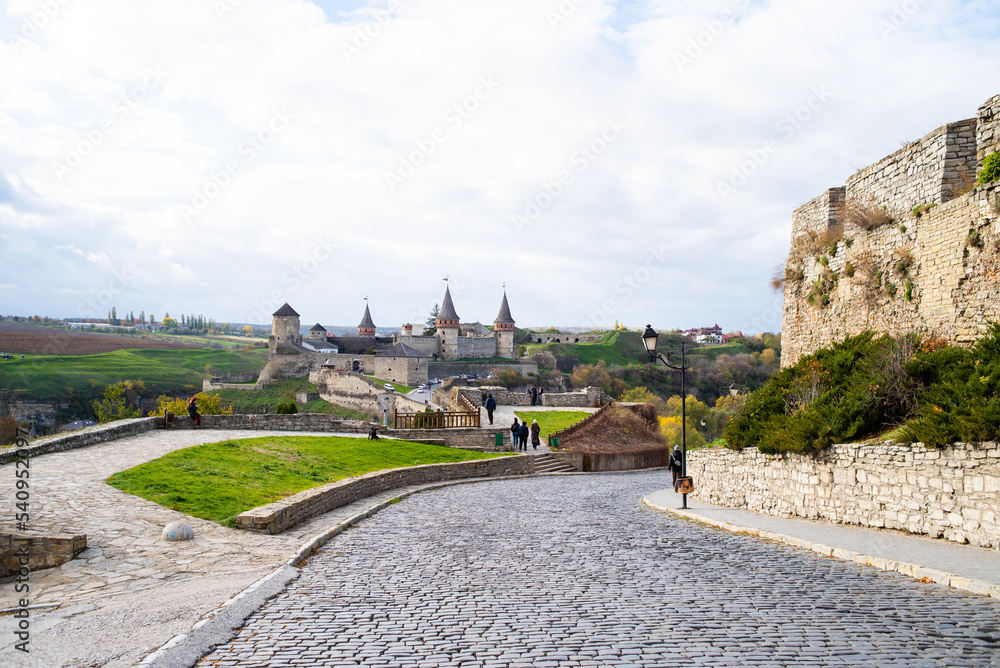 Old medieval European castle Kamianets