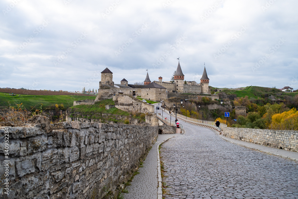 Old medieval European castle Kamianets