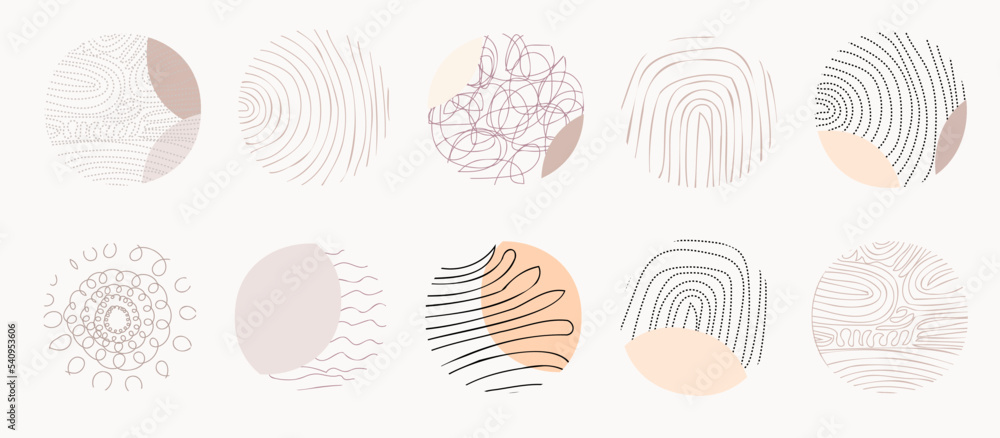 Set of round abstract black backgrounds or patterns. Hand drawn doodle shapes. Modern trendy illustration, poster, icon for social media, bloggers, photographers Set of round abstract black backgrounds or patterns. Hand drawn doodle shapes. Modern trendy illustration, poster, icon for social media, bloggers, photographers