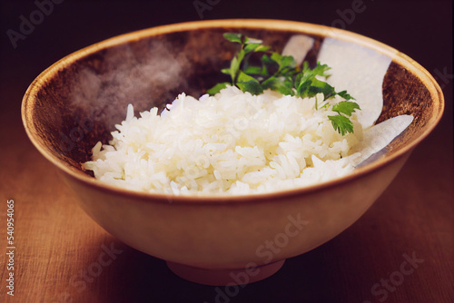 A bowl of boiled rice