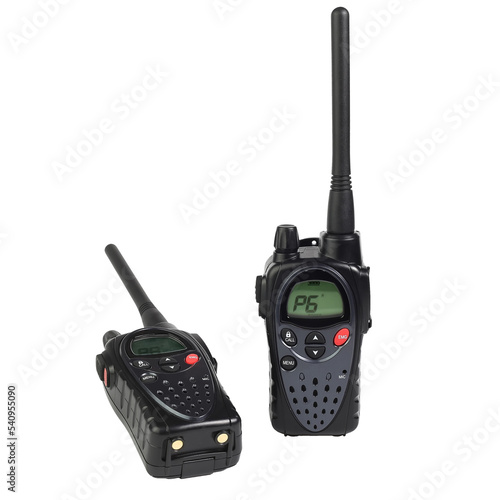 two portable walkie-talkie photo