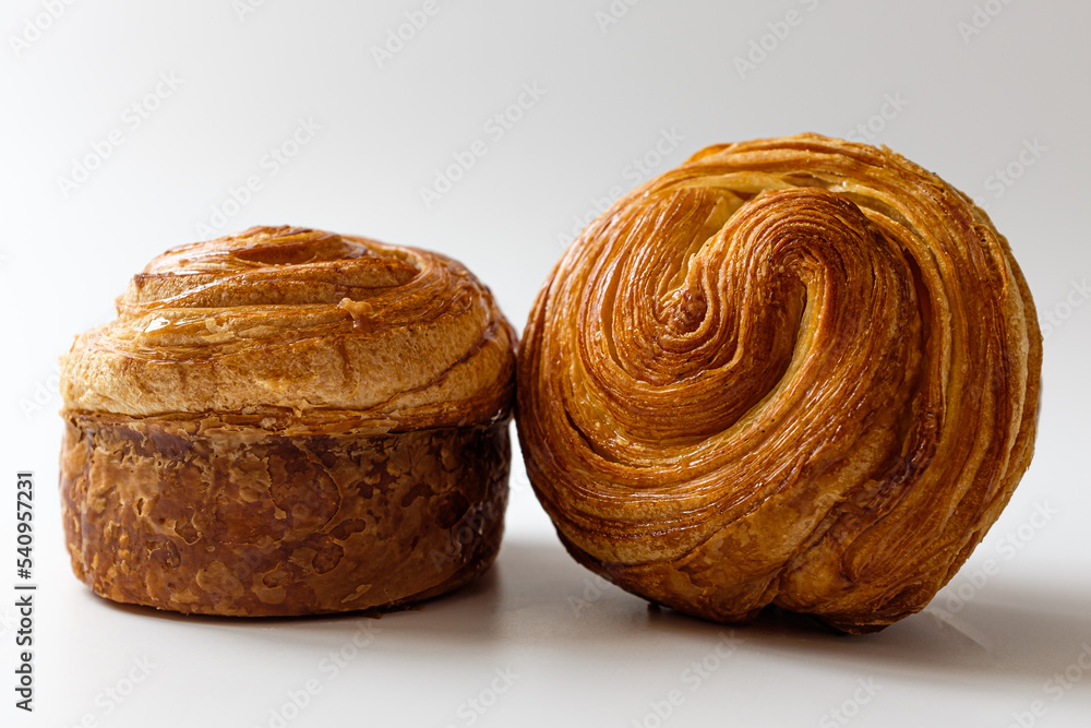 Mont Blanc Danish Pastry on a white background Mont Blanc Danish Pastry on a white background