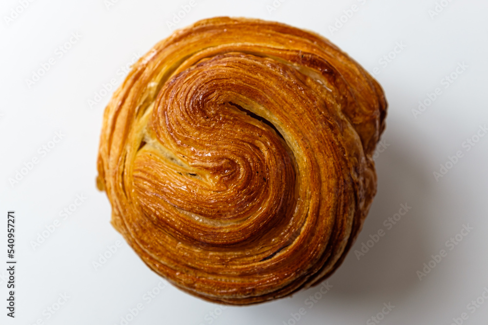 Fototapeta premium Mont Blanc Danish Pastry on a white background