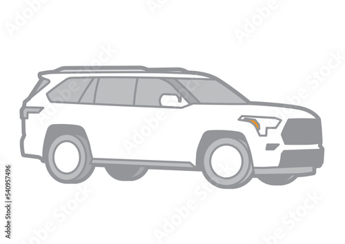 JAPANESE SUV - VECTOR ILLUSTRATOR ON WHITE BACKGROUND - SPORTCAR_T099