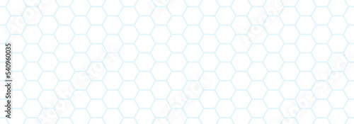 White hexagon on light blue backgrounds. Abstract pattern football. Abstract tortoiseshell. Abstract honeycomb