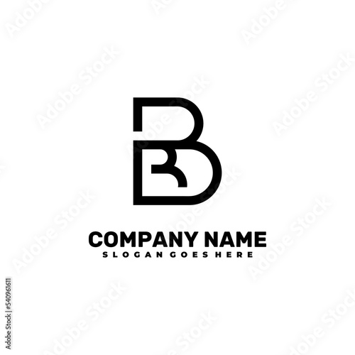 Modern initial BB logo letter simple and creative design concept