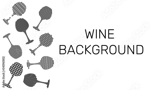 Abstract background for vince tasting. Banner for brochures, poster design. Vector illustration