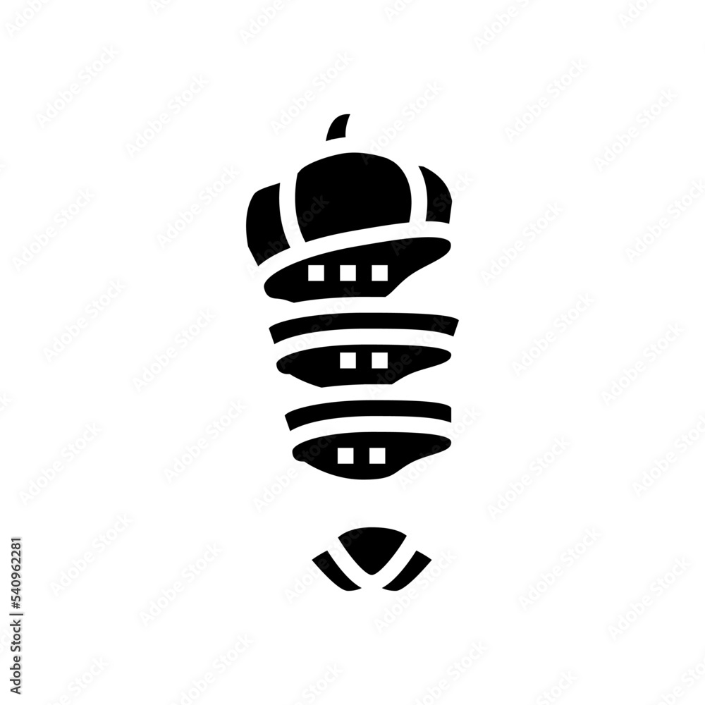 cut red pepper ingredient glyph icon vector. cut red pepper ingredient sign. isolated symbol illustration cut red pepper ingredient glyph icon vector. cut red pepper ingredient sign. isolated symbol illustration
